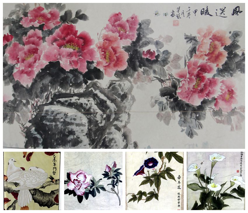 百余幅优秀书法、绘画作品展出